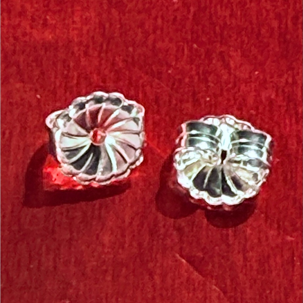 Hallmarked 925 Sterling Silver Butterfly Friction Stud Earring Backs, 7MM, PAIR
